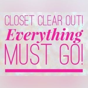 EVERYTHING MUST GO… MOST (if not ALL) OFFERS ACCEPTED UNTIL TUESDAY MORNING.